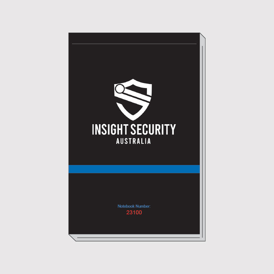 Security Notebook Examples Tactical Gear Law Enforcement Security Notebook