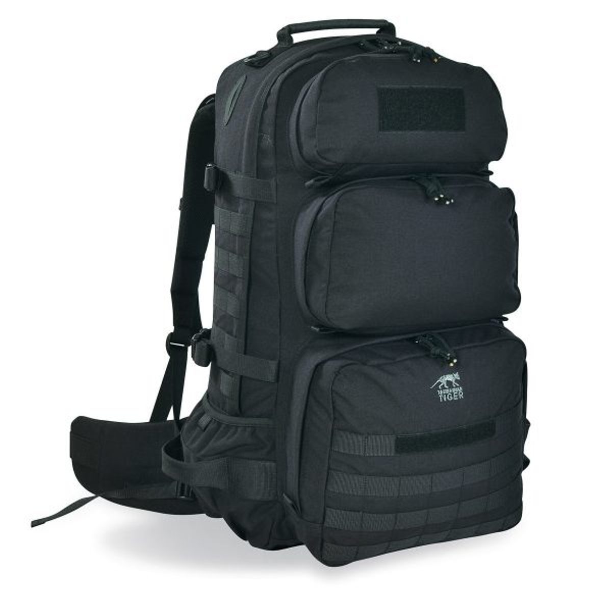 Tasmanian Tiger Trooper Pack Black Backpacks Tasmanian Tiger Tactical Gear Supplier Tactical Distributors Australia