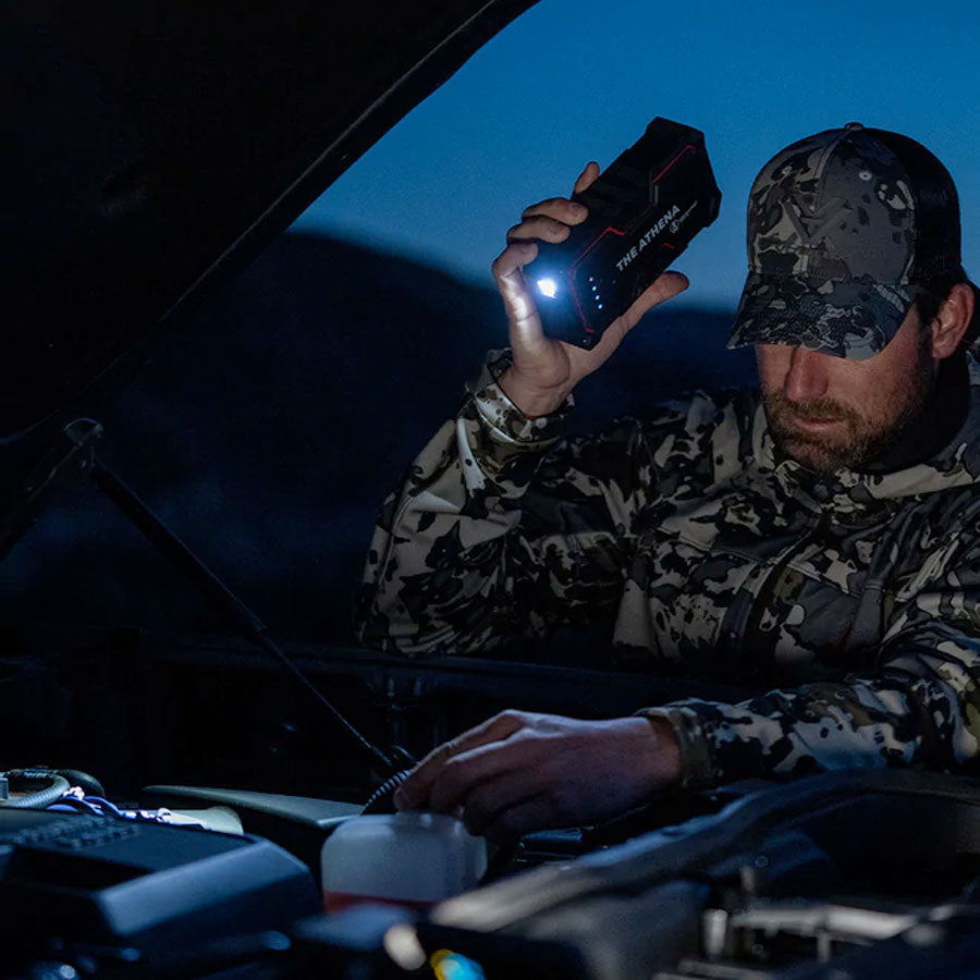The Athena Portable Jump Starter & USB Charger from Uncharted Supply Co Accessories Uncharted Supply Co Tactical Gear Supplier Tactical Distributors Australia