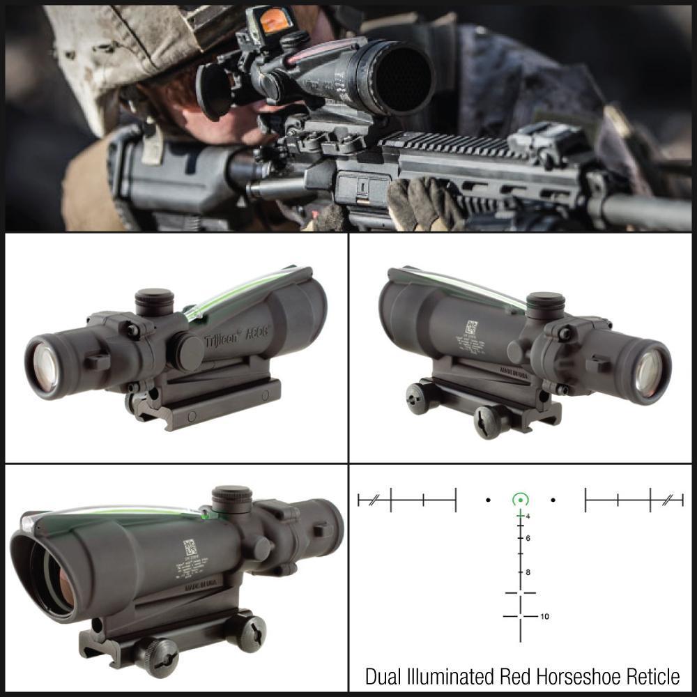Trijicon ACOG 3.5x35 Scope Calibrated for .223 (5.56) Dual Illuminated Horseshoe Reticle with TA51 Mount Optics Trijicon Tactical Gear Supplier Tactical Distributors Australia