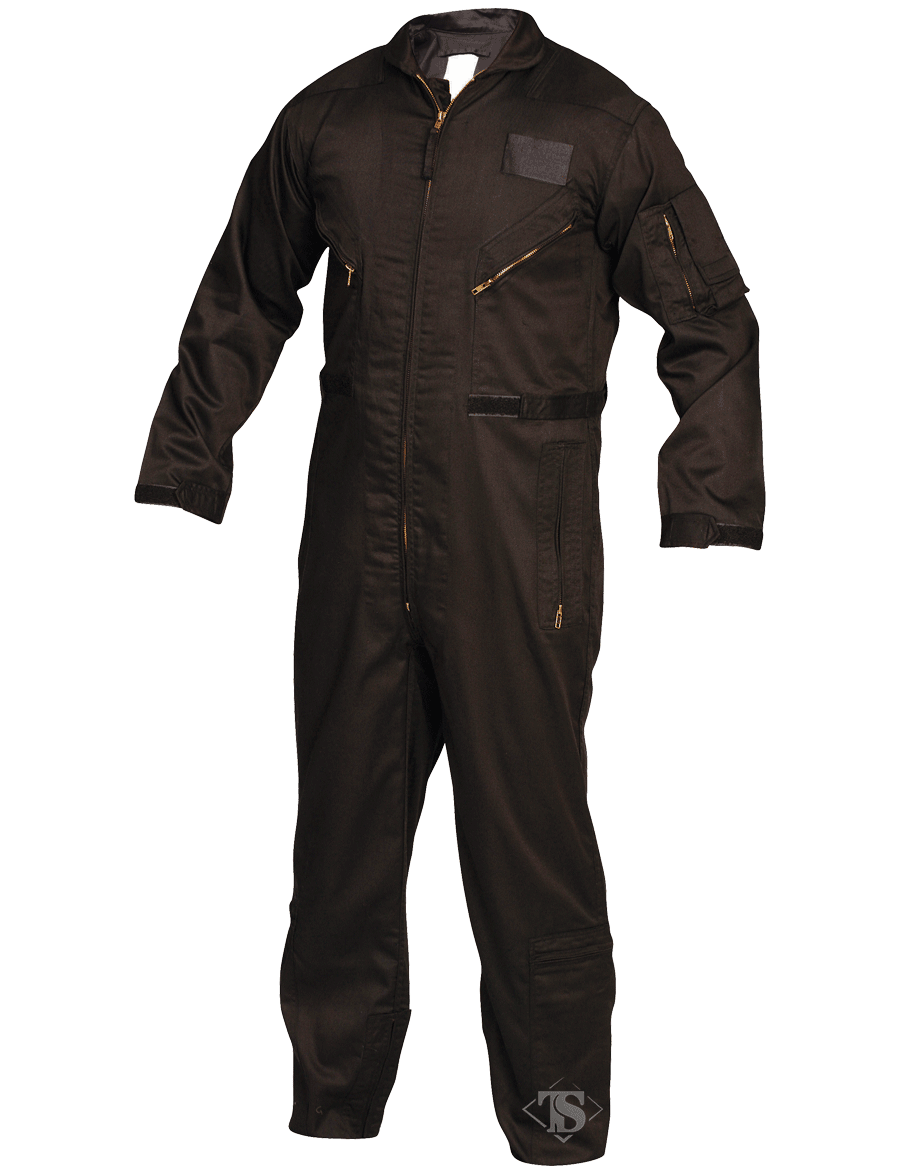 TruSpec 27P Flight Suit Overall Black Coveralls TruSpec Medium Tactical Gear Supplier Tactical Distributors Australia