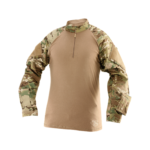 TruSpec TRU 1/4 Zip Combat Shirt MultiCam Poly/Cotton Rip Stop Shirts TruSpec 65/35 Polyester Cotton Rip-Stop X-Small Tactical Gear Supplier Tactical Distributors Australia