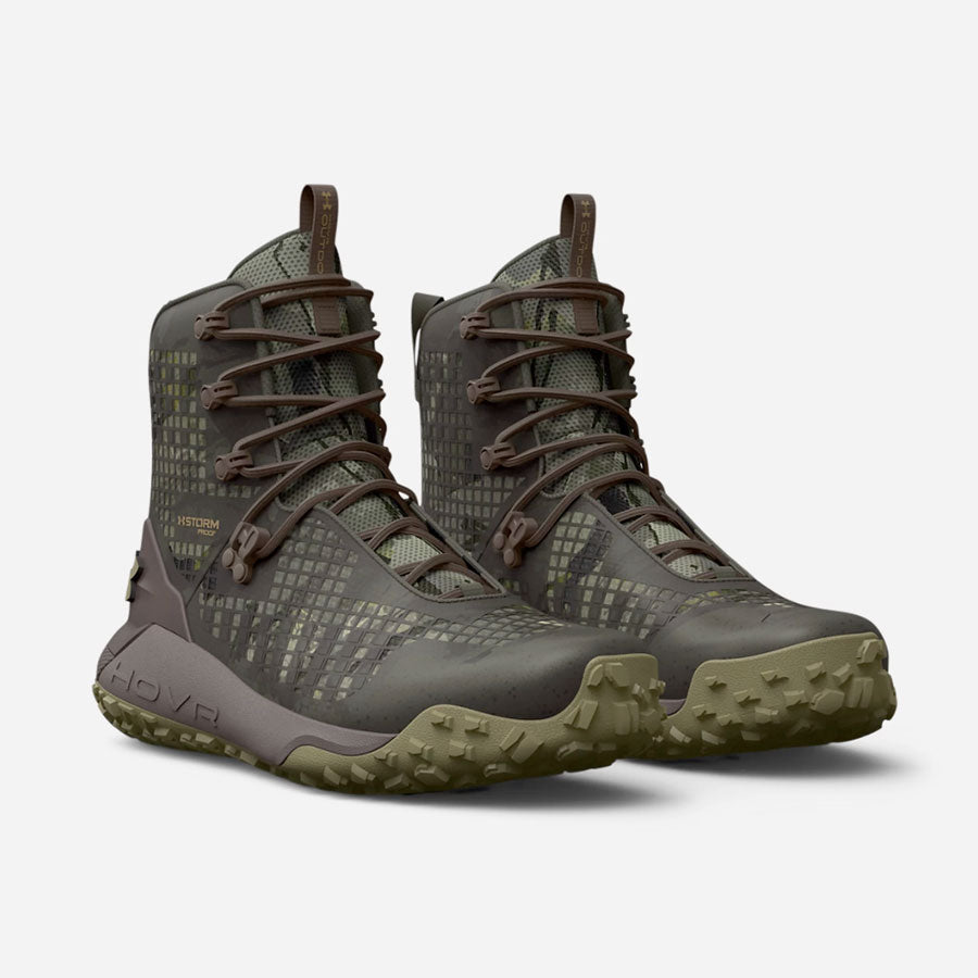 Under Armour Men's HOVR Dawn Waterproof 2.0 Boots Green Boots Under Armour Tactical Gear Supplier Tactical Distributors Australia