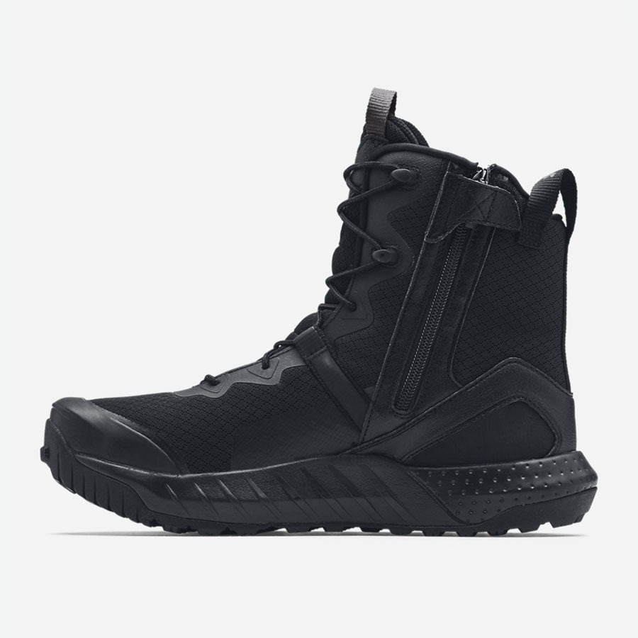 Under Armour Men's Micro G Valsetz Zip Tactical Boot Black Boots Under Armour Tactical Gear Supplier Tactical Distributors Australia