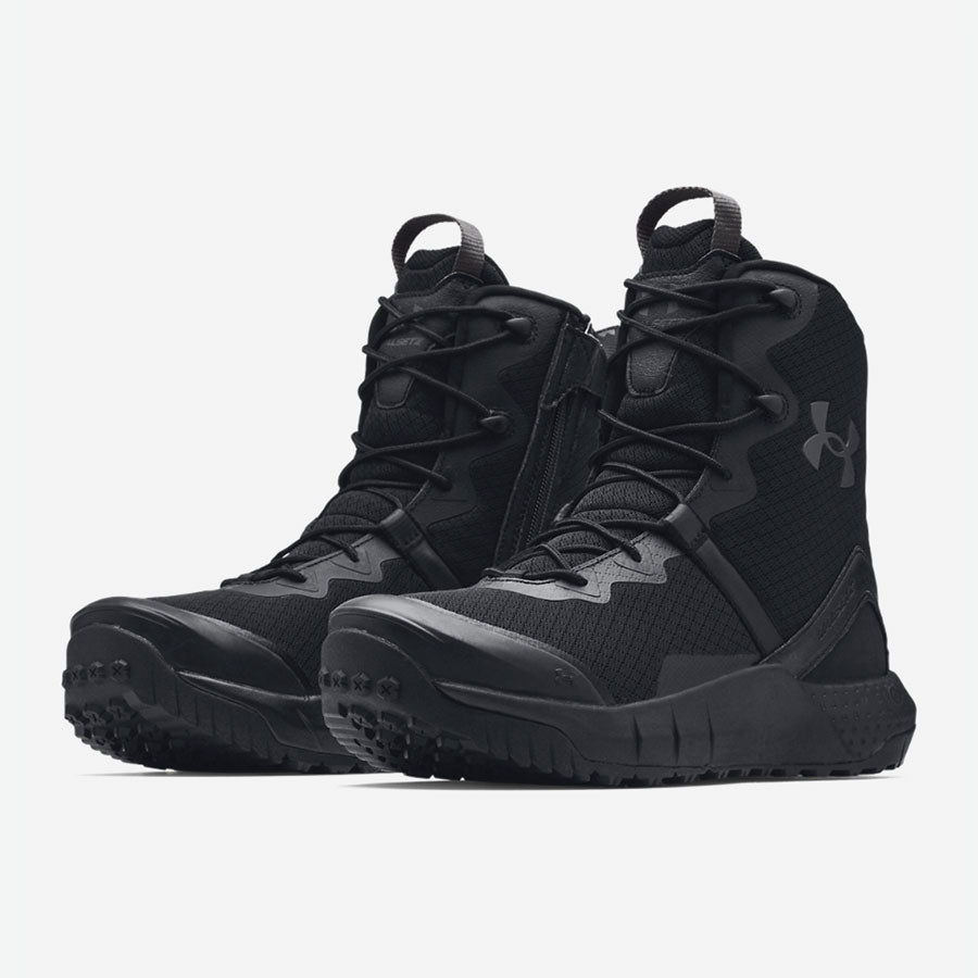 Under Armour Mens Micro G Valsetz Zip Tactical Boot Black 3023748001 Tactical Gear