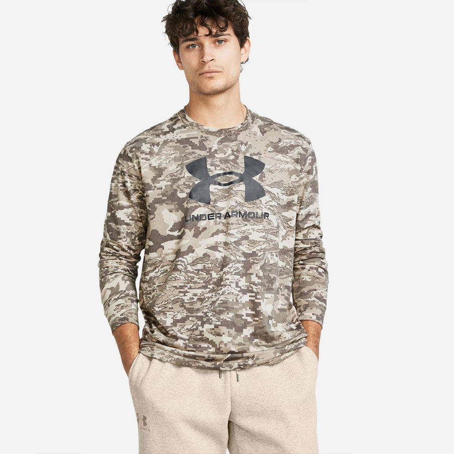 Under Armour Men's UA ABC Camo Long Sleeve Brown Tees Under Armour Tactical Gear Supplier Tactical Distributors Australia