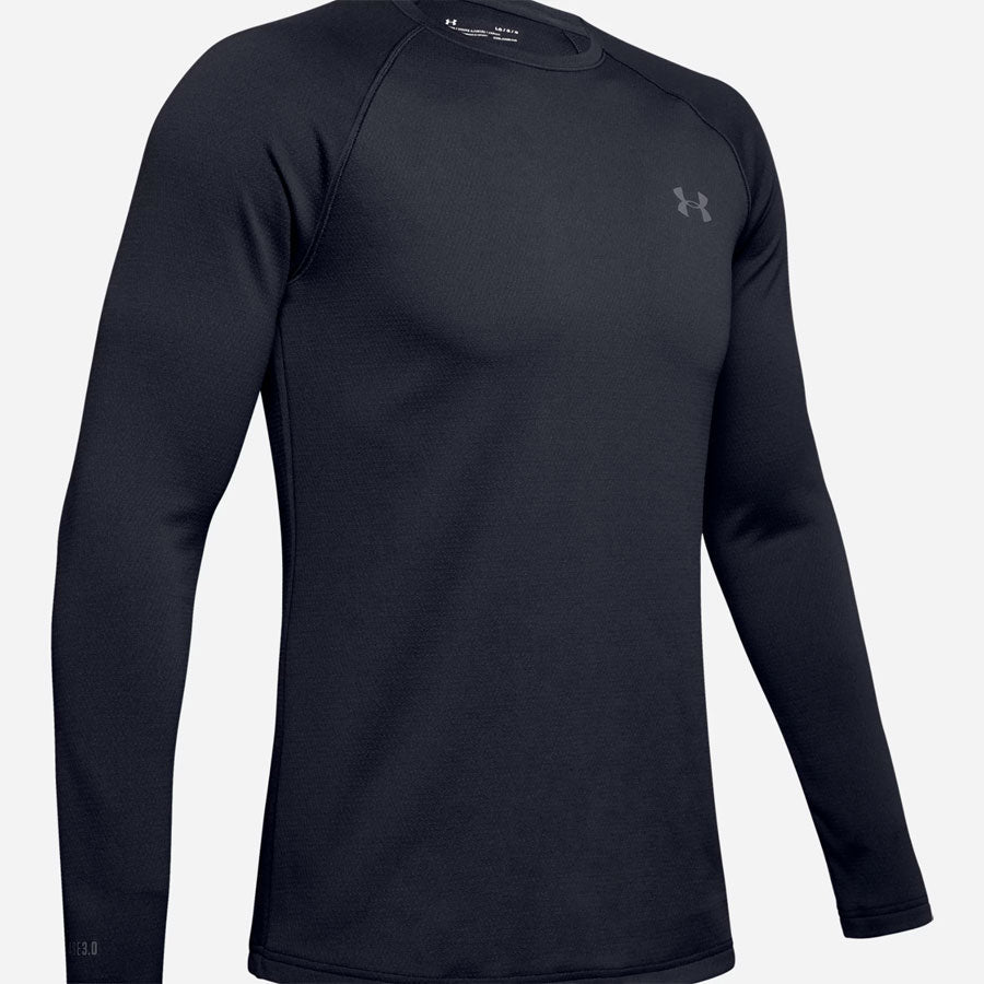 Under Armour Tactical Coldgear Base 3.0 Long Sleeve Shirt Black Base Layers Under Armour Tactical Gear Supplier Tactical Distributors Australia