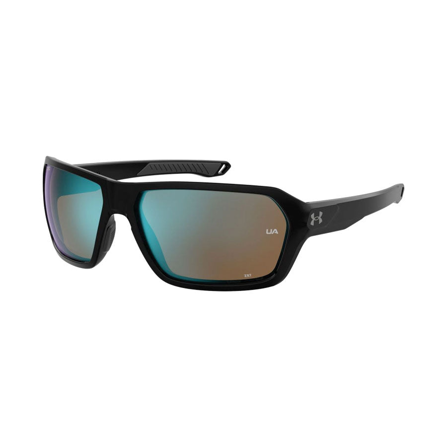 Under Armour UA Recon Shiny Black Frame, Blue Mirror Lens Eyewear Under Armour Tactical Gear Supplier Tactical Distributors Australia
