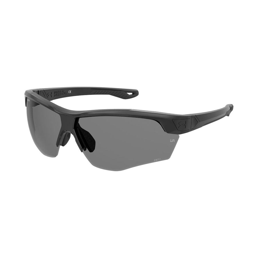 Under Armour UA Yard Sunglasses Dual Shiny Black Frame, Gray Polarized Lens Sunglasses Under Armour Tactical Gear Supplier Tactical Distributors Australia