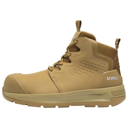 UVEX 2 X-Flow Side-Zip Work Boot Tan Footwear Uvex Tactical Gear Supplier Tactical Distributors Australia