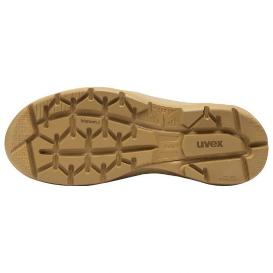 UVEX 2 X-Flow Side-Zip Work Boot Tan Footwear Uvex Tactical Gear Supplier Tactical Distributors Australia