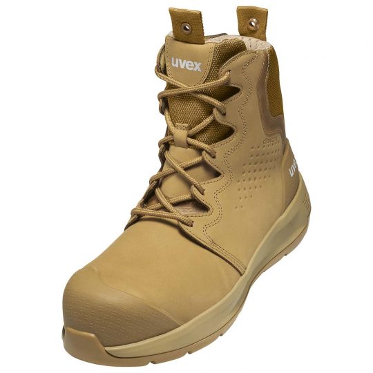 UVEX X-Flow Side-Zip Work Boot Tan Tactical Gear Australia