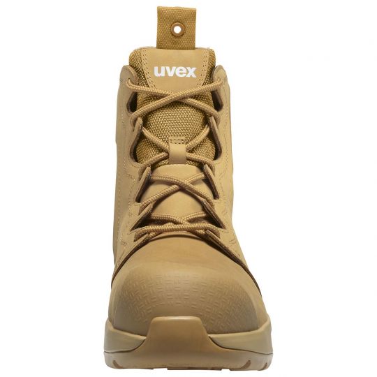 UVEX 3 X-Flow Side-Zip Work Boot Tan Footwear Uvex Tactical Gear Supplier Tactical Distributors Australia