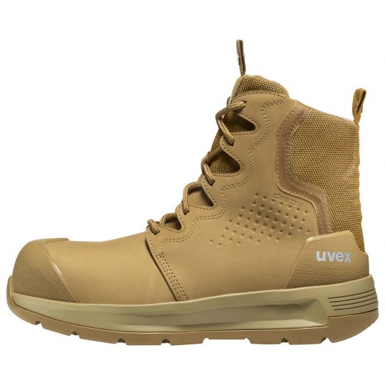 UVEX 3 X-Flow Side-Zip Work Boot Tan Footwear Uvex Tactical Gear Supplier Tactical Distributors Australia