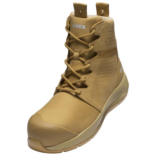 UVEX 3 X-Flow Tan Work Boot Wheat Footwear Uvex US 7 Tactical Gear Supplier Tactical Distributors Australia