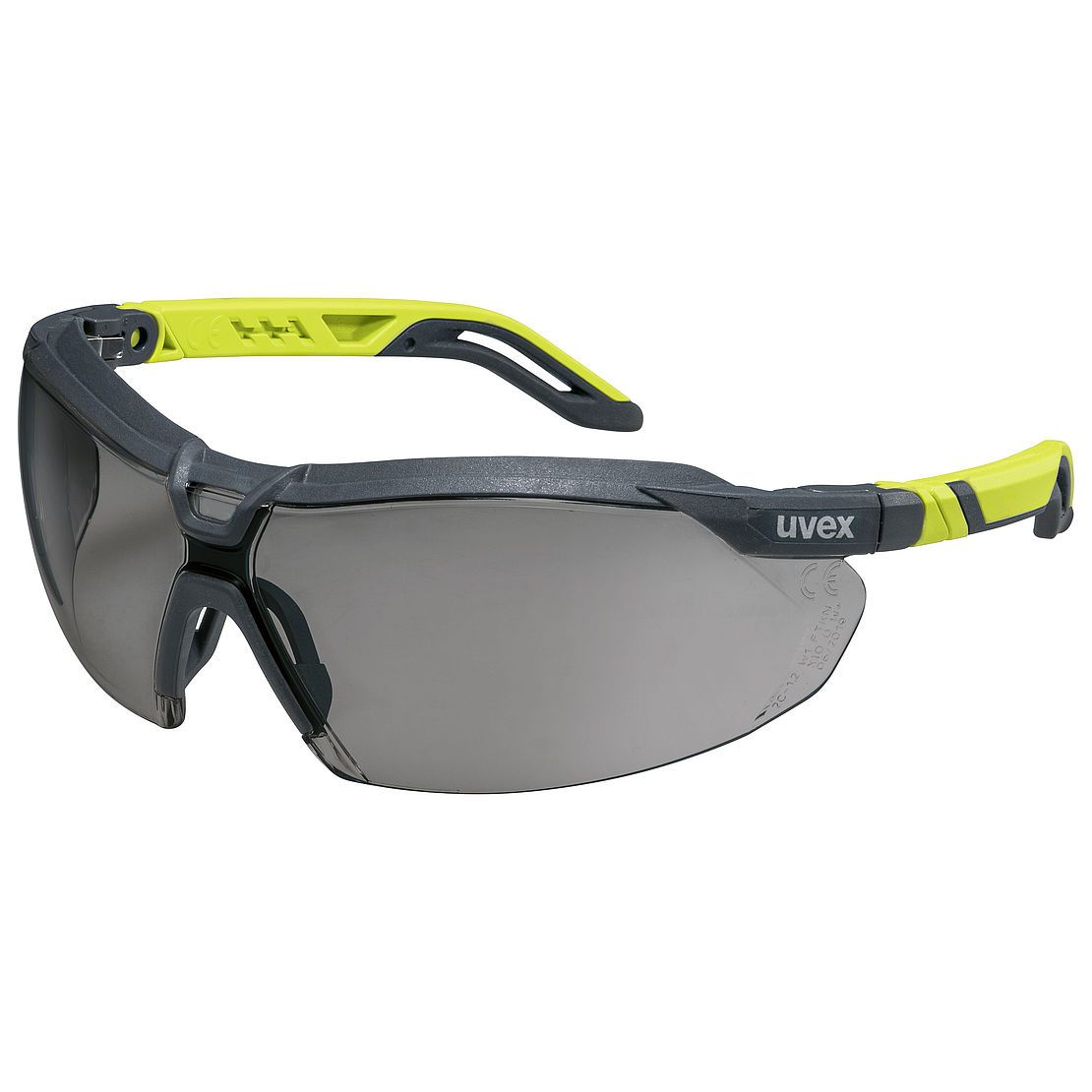 Uvex i-5 Safety Glasses Grey and Lime Frame Grey HC-AF Lens Eyewear Uvex Tactical Gear Supplier Tactical Distributors Australia