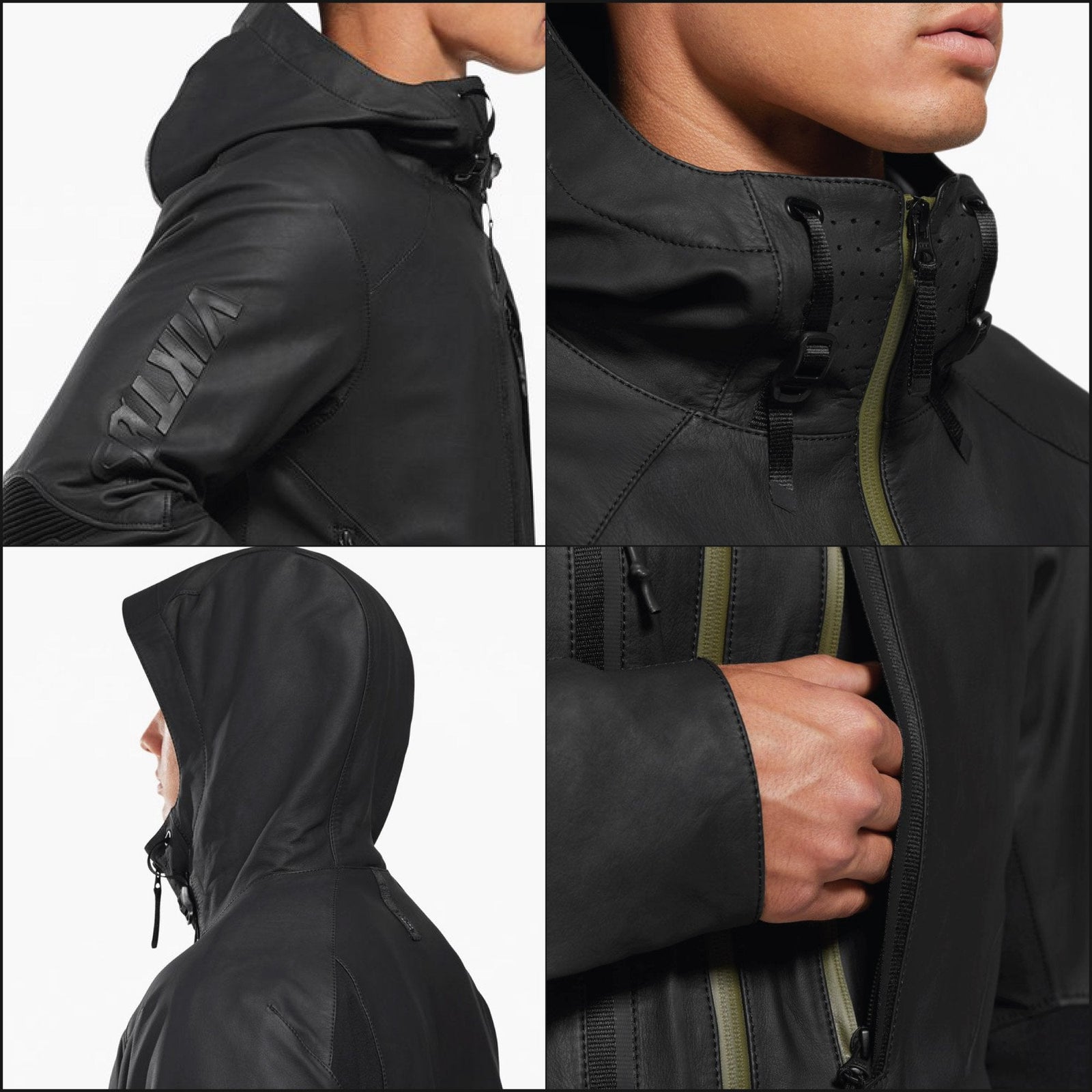 VIKTOS Actual Waterproof Leather Jacket Black Nightfjall Outerwear VIKTOS Tactical Gear Supplier Tactical Distributors Australia