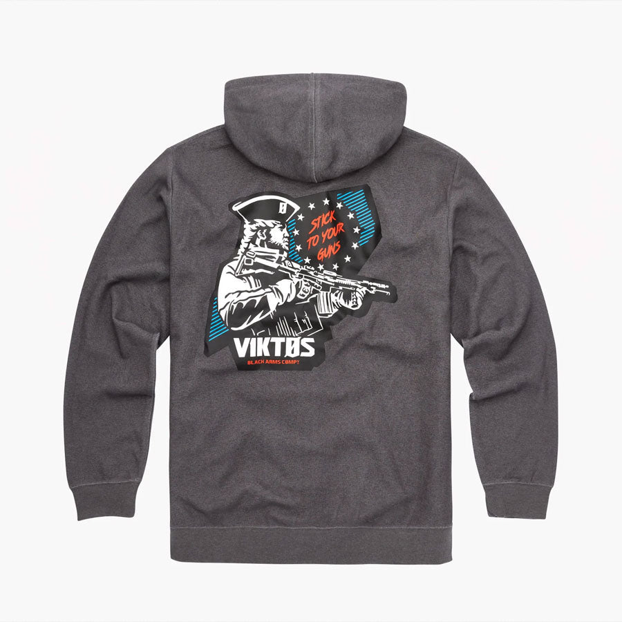 VIKTOS Gunvent Stickup Hoodie Dark Grey Heather Shirts VIKTOS X-Small Tactical Gear Supplier Tactical Distributors Australia