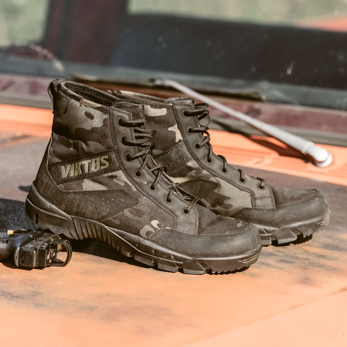 VIKTOS Johnny Combat MC Boot Multicam Black Footwear VIKTOS Tactical Gear Supplier Tactical Distributors Australia