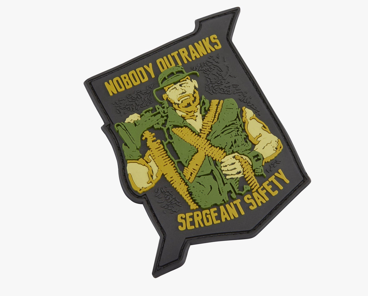 VIKTOS Sgt Safety Moralpha Patch Black Accessories VIKTOS Tactical Gear Supplier Tactical Distributors Australia