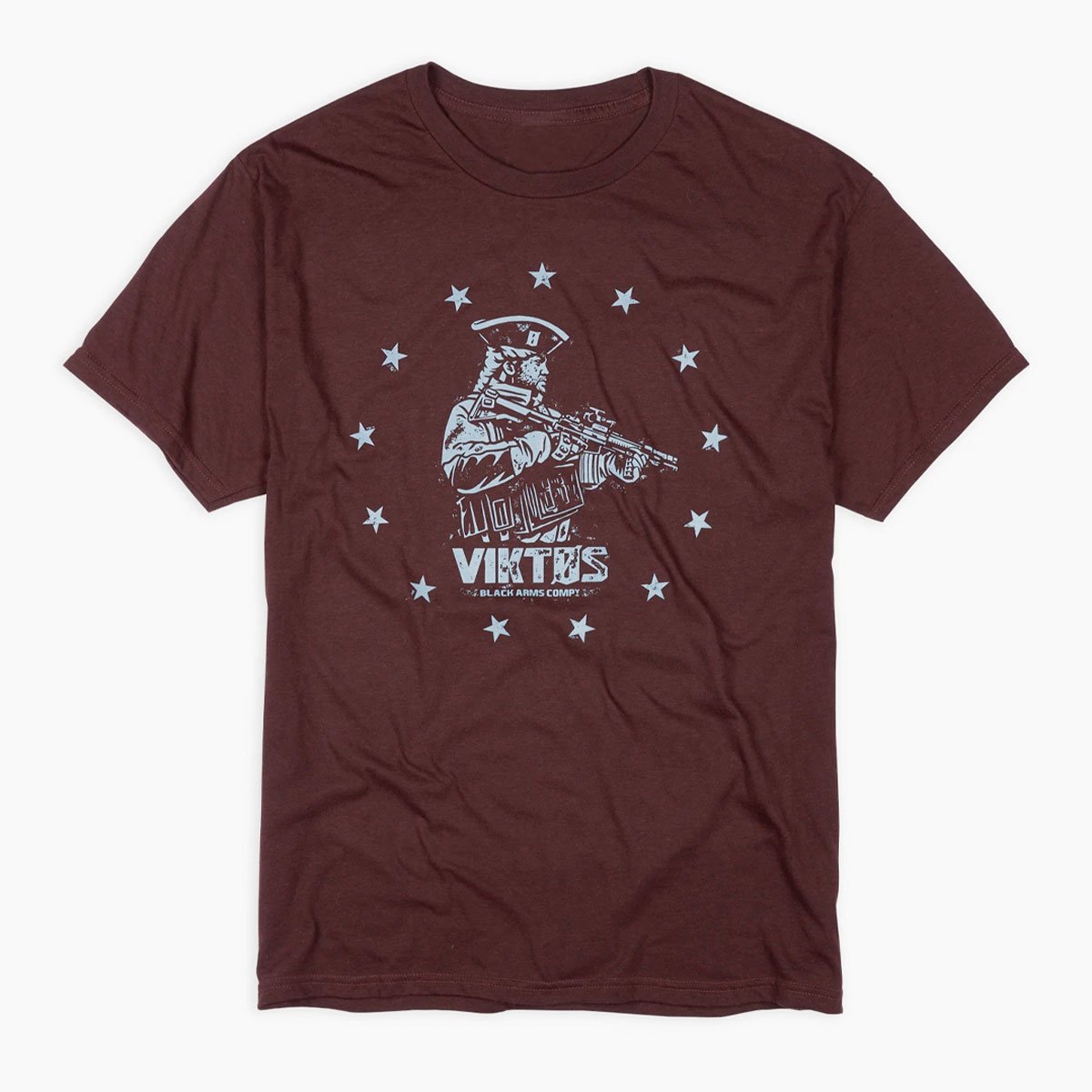 VIKTOS Tax Stamp Tee Burgundy Heather Tees &amp; Tanks VIKTOS Tactical Gear Supplier Tactical Distributors Australia