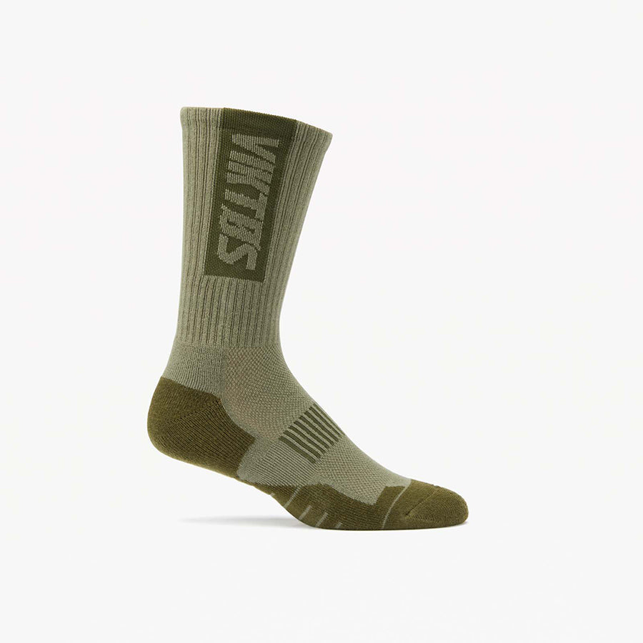 VIKTOS Wartorn Merino Boot Socks Footwear VIKTOS Black Small: 6-8 Tactical Gear Supplier Tactical Distributors Australia