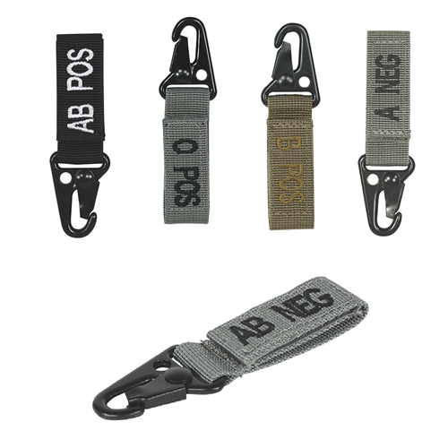 Voodoo Tactical Embroidered Blood Type Tags with Velcro and Metal Clip Patches &amp; Tags Voodoo Tactical Tactical Gear Supplier Tactical Distributors Australia