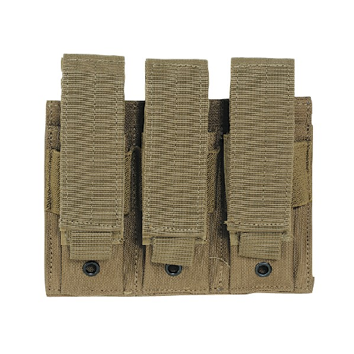 Voodoo Tactical Triple Pistol Mag Pouch - Coyote Accessories Voodoo Tactical Tactical Gear Supplier Tactical Distributors Australia