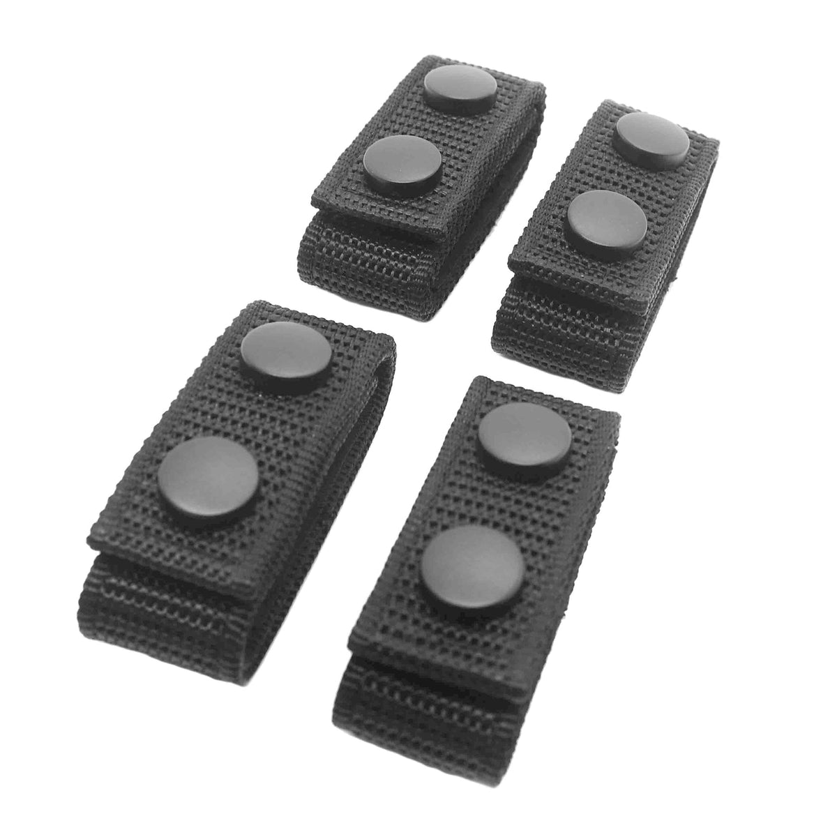 VTS Belt Keepers Ballistic Weave Nylon with Black Press Stud Closure Black 4 Pack Accessories Ventura Tactical Systems Tactical Gear Supplier Tactical Distributors Australia