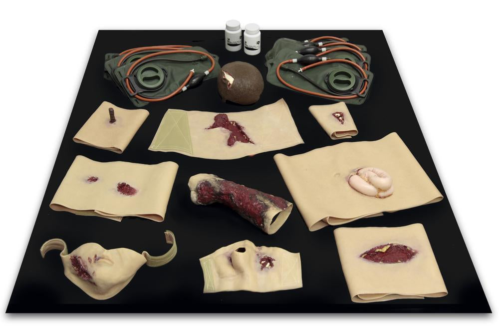Wearable Wounds Deluxe Wound Kit Training Gear Tech Line Trauma Light Skin Tactical Gear Supplier Tactical Distributors Australia