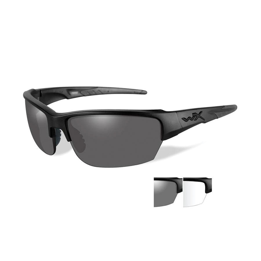 Wiley X Saint Grey and Clear Two Lens w/Matte Black Frame Eyewear Wiley X Tactical Gear Supplier Tactical Distributors Australia