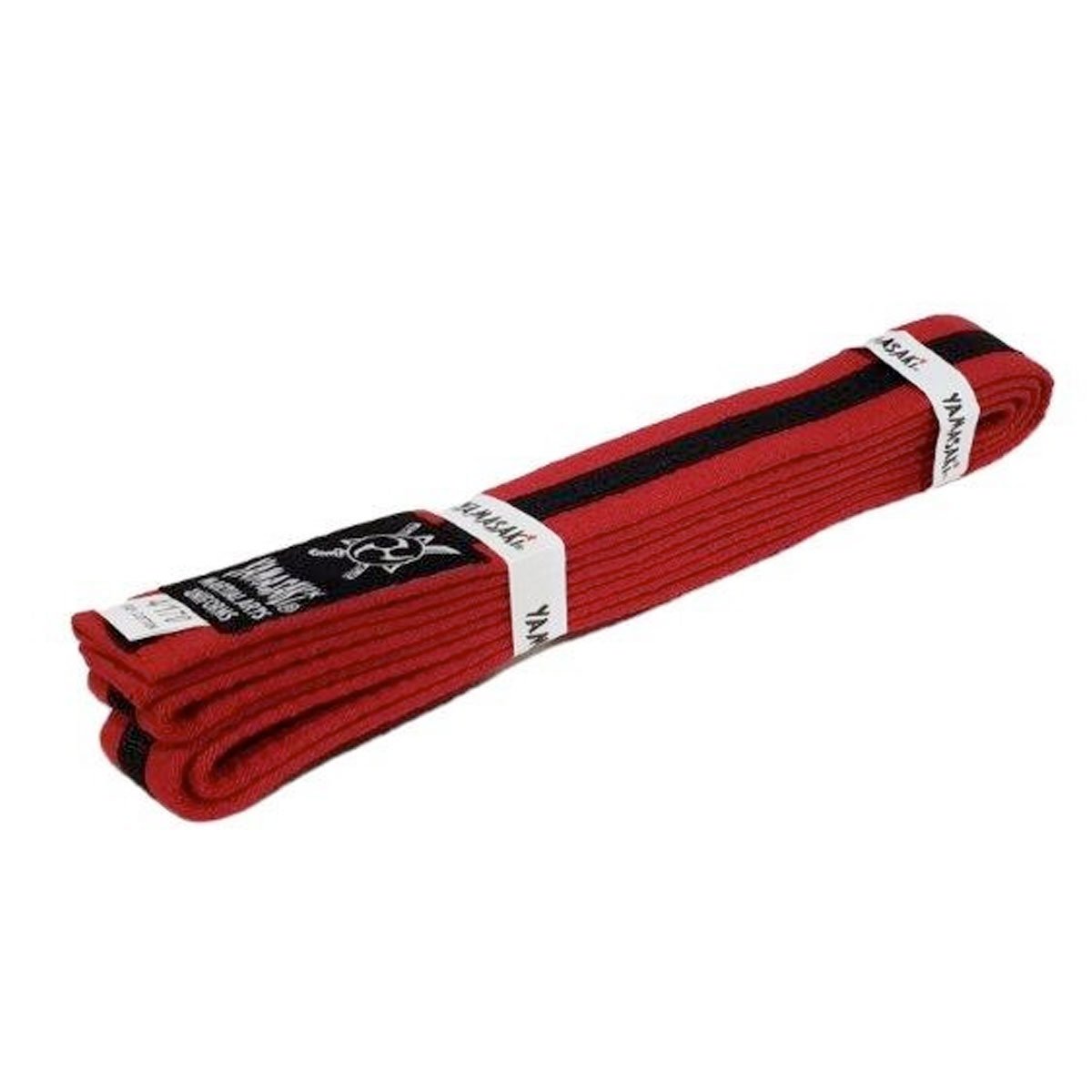 Yamasaki Coloured Martial Arts Belts with Black Stripe Training Gear Morgan Boxing &amp; Fitness Equipment 0 Red/Black Tactical Gear Supplier Tactical Distributors Australia