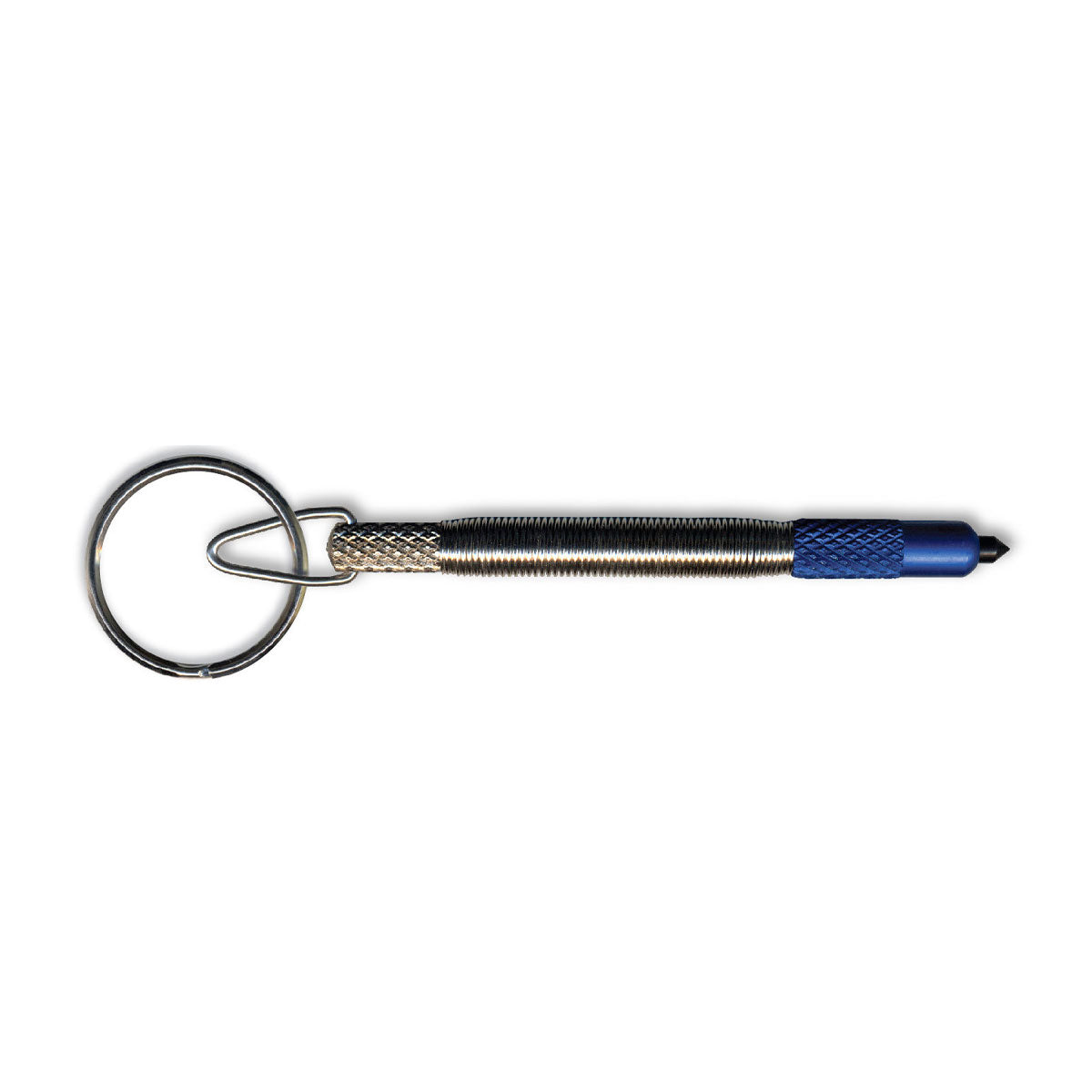 Zak Tool Key Ring Window Punch Nickel/Blue Outdoor and Survival Products Zak Tool Tactical Gear Supplier Tactical Distributors Australia