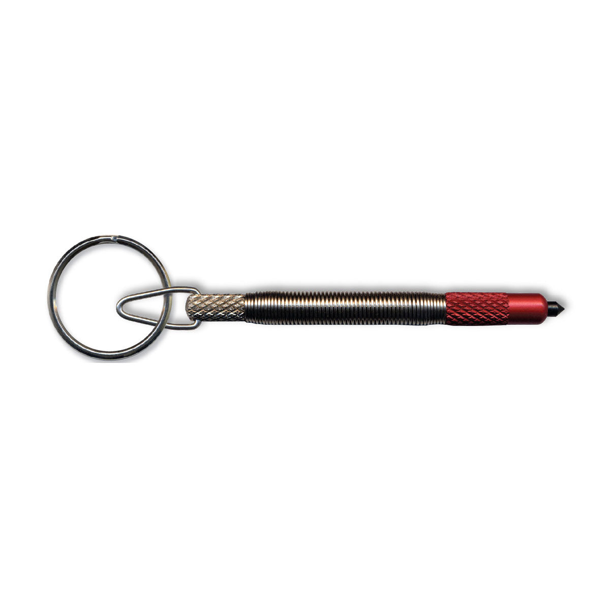 Zak Tool Key Ring Window Punch Nickel/Red Outdoor and Survival Products Zak Tool Tactical Gear Supplier Tactical Distributors Australia
