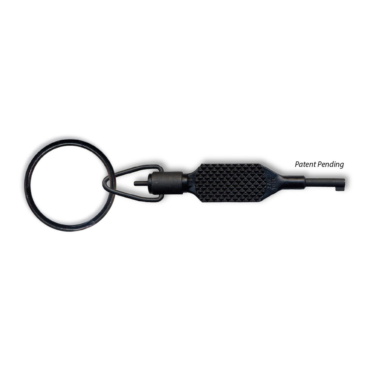 Zak Tool ZT9P Knurled Flat Grip Swivel Key Polymer Black Handcuffs and Restraints Zak Tool Tactical Gear Supplier Tactical Distributors Australia