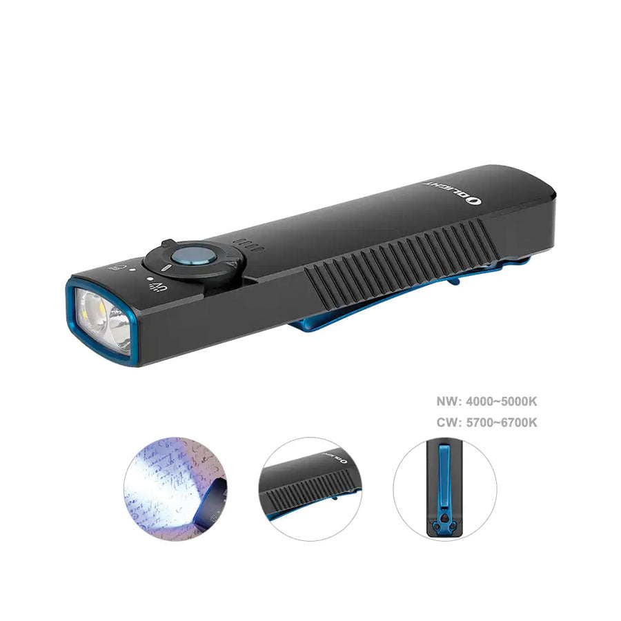 Olight Arkfeld UV 1000 Lumens with Dual Light Source EDC-White Light &amp; UV Light Tactical Gear Australia Supplier Distributor Dealer