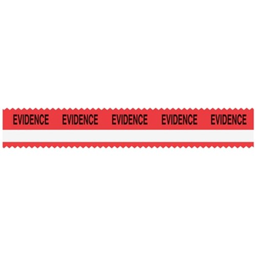 Sirchie SIRCHMARK Evidence Integrity Tape Red w/ White stripe w/ Black Tactical Gear