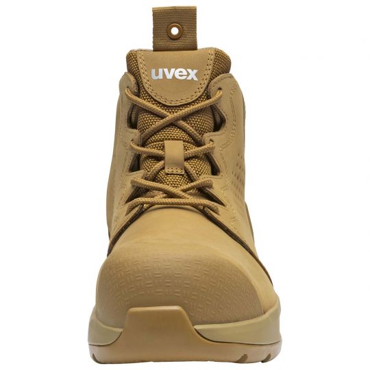 UVEX 2 X-Flow Side-Zip Work Boot Tan-Footwear-Uvex Safety--ProtectCoAustralia