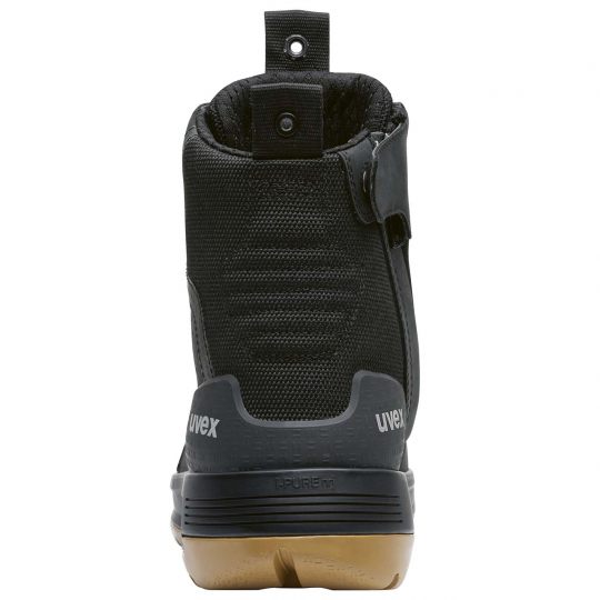 UVEX 3 X-Flow Side-Zip Work Boot Black/Tan-Footwear-Uvex Safety--ProtectCoAustralia